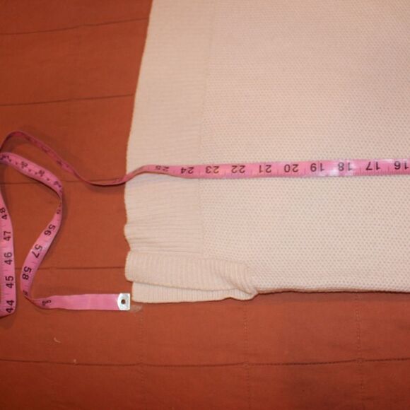 Talbots Cream Sweater Lambswool Blend Women size Large - Picture 9 of 10